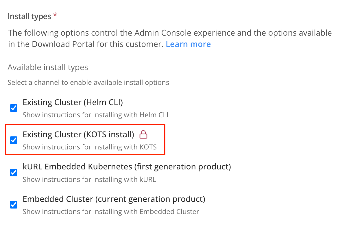 Lock icon on license field